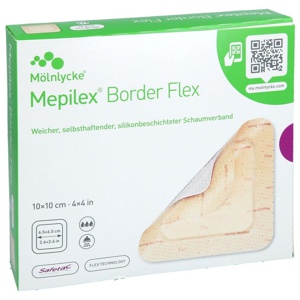 MEPILEX Border Flex Schaumverb.haft.10x10 cm Produktbild
