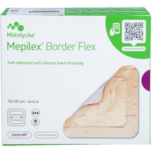 MEPILEX Border Flex Schaumverb.haft.10x10 cm Produktbild