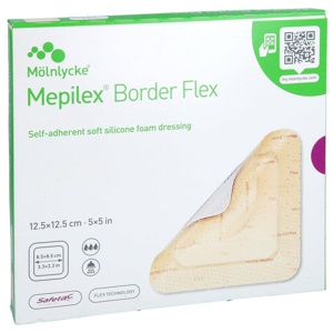 MEPILEX Border Flex Schaumverb.haft.12,5x12,5 cm Produktbild