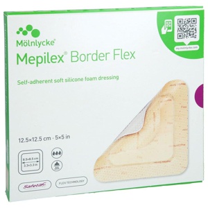 MEPILEX Border Flex Schaumverb.haft.12,5x12,5 cm Produktbild