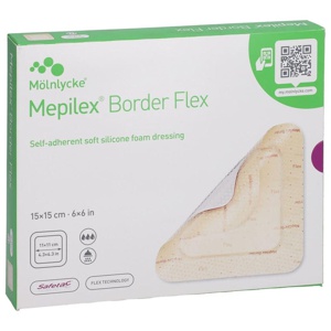 MEPILEX Border Flex Schaumverb.haft.15x15 cm Produktbild
