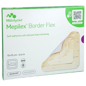 MEPILEX Border Flex Schaumverb.haft.15x15 cm Produktbild
