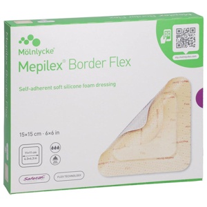 MEPILEX Border Flex Schaumverb.haft.15x15 cm Produktbild
