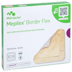 MEPILEX Border Flex Schaumverb.haft.7,5x7,5 cm Produktbild