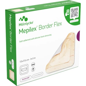 Mepilex Border Flex skumbandasje 7,5x7,5 cm 5 stk produktbilde