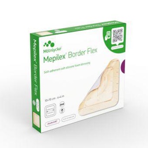 Mepilex Border Flex steriilne silikoonplaaster 10x10cm N5 toote pilt