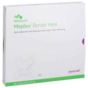 Mepilex Border Heel Fersenverb.haft.22x23 cm ster. Produktbild