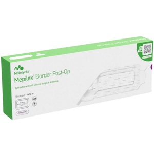 Mepilex Border Post-Op operasjonsbandasje 10 x 30 cm 10 stk produktbilde