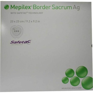 MEPILEX Border Sacrum Ag Schaumverb.23x23 cm ster. Produktbild