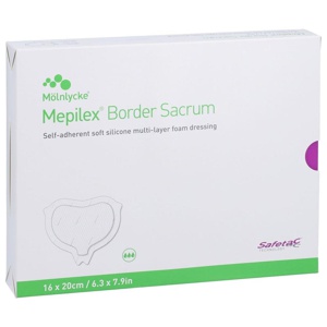 Mepilex Border Sacrum Schaumverband 16x20 cm steril, 10 St Verband Produktbild