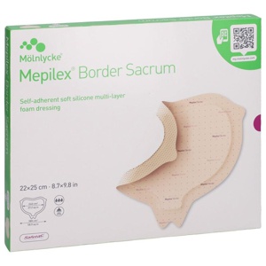 Mepilex Border Sacrum Schaumverband 22x25 cm steril 5 Stück Produktbild