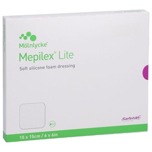 MEPILEX Lite Schaumverband 15x15 cm steril Produktbild