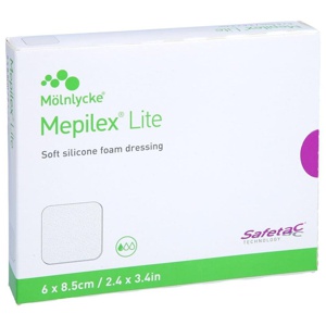 MEPILEX Lite Schaumverband 6x8,5 cm steril Produktbild