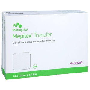 Mepilex Transfer Schaumverband 10x12 cm steril, 10 St Verband Produktbild