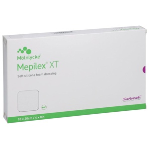 Mepilex XT 10x20 cm Schaumverband, 5 St Verband Produktbild