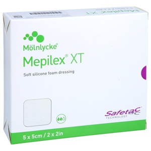 Mepilex XT 5x5 cm Schaumverband, 5 St Verband Produktbild