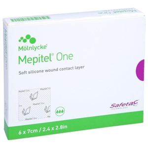 MEPITEL One 6x7 cm Silikon Netzverband Produktbild