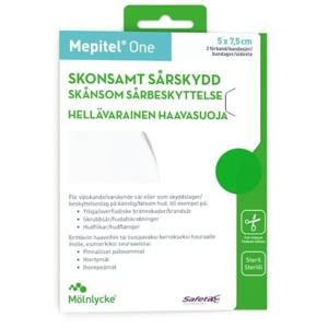 Mepitel sårskydd 5 x 7,5 cm 2 st produkt bild