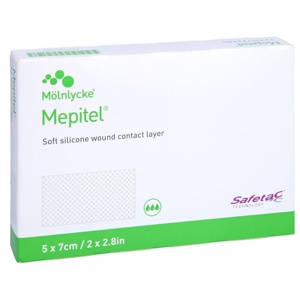MEPITEL Silikon Netzverband 5x7 cm steril Produktbild