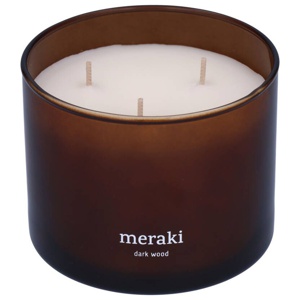Meraki Scented Candle Dark Wood produktbillede