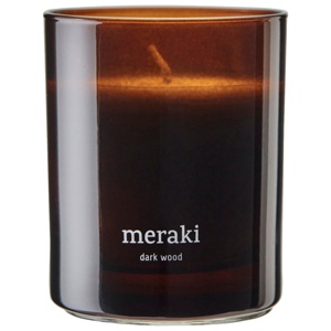 Meraki Scented Candle - Dark Wood 200 g produktbillede