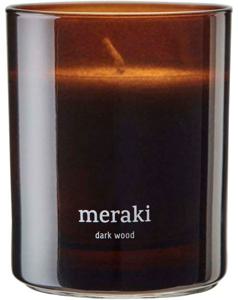Meraki Dark Wood Scented Candle Medium produkt bild
