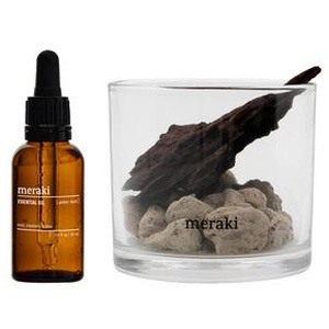 Meraki Diffuser MKLavastone & Wood Amber Dust Black 30ml produktbillede