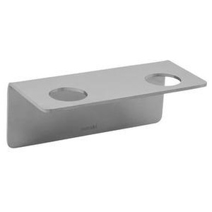 Meraki Flaskeholder med 2 huller - Børstet sølvfinish - 1 stk. produktbillede