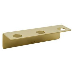 Meraki Flaskeholder med 3 huller - Børstet messing finish - 1 stk. produktbillede