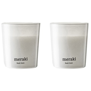 Meraki Scented Candle Fresh Linen 2 x 60 g Produktbild