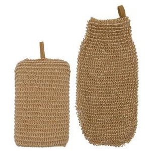 Meraki Jute Bath Sponge & Exfoliating Glove produktbillede