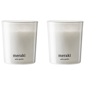 Meraki Duftlys White Garden 160 g produktbillede