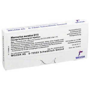 MERCURIUS AURATUS D 15 Ampullen Produktbild