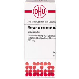 MERCURIUS CYANATUS D 30 Globuli Produktbild