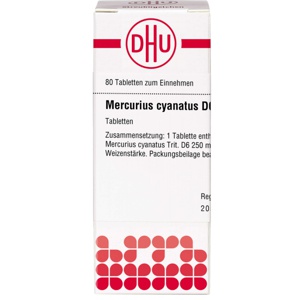 MERCURIUS CYANATUS D 6 Tabletten Produktbild