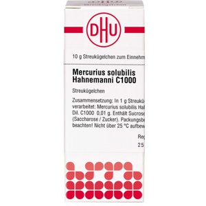MERCURIUS SOLUBILIS Hahnemanni C 1000 Globuli Produktbild