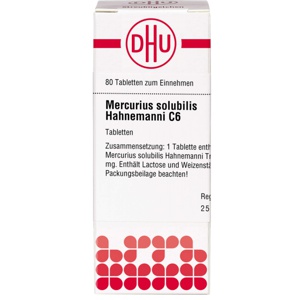 MERCURIUS SOLUBILIS Hahnemanni C 6 Tabletten Produktbild