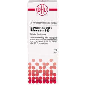MERCURIUS SOLUBILIS Hahnemanni D 30 Dilution Produktbild