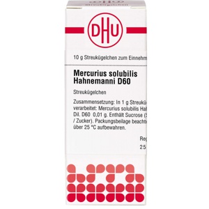 MERCURIUS SOLUBILIS Hahnemanni D 60 Globuli Produktbild