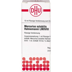 MERCURIUS SOLUBILIS Hahnemanni LM XVIII Dilution Produktbild