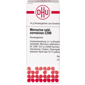 MERCURIUS SUBLIMATUS corrosivus C 200 Globuli Produktbild
