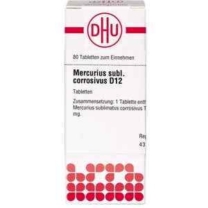 MERCURIUS SUBLIMATUS corrosivus D 12 Tabletten Produktbild