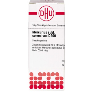 MERCURIUS SUBLIMATUS corrosivus D 200 Globuli Produktbild