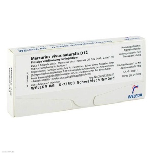 MERCURIUS VIVUS NATURALIS D 12 Ampullen Produktbild