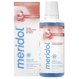 Meridol Rundumpflege Mundspülung, 400 ml Spüllösung Produktbild