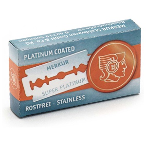 Merkur Solingen Double Edge Razor Blades Super Platinum Stainless x10 produkt bild