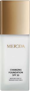 Meroda Cosmetics Changing Foundation SPF30 Anpassar sig till alla ljusare hudtoner 30 ml produkt bild