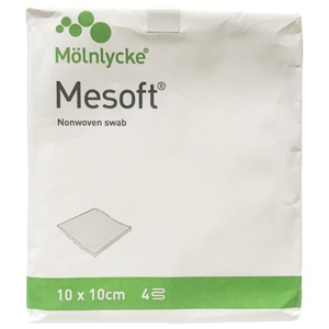 Mesoft usterile kompresser 10x10cm 100 stk produktbilde