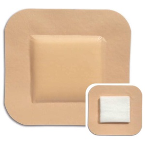 Superabsorberande förband Mestopore S - 9x10cm silikon Border - 20 st produkt bild