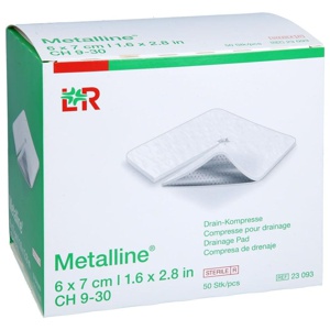 METALLINE Drain Kompressen 6x7 cm Produktbild